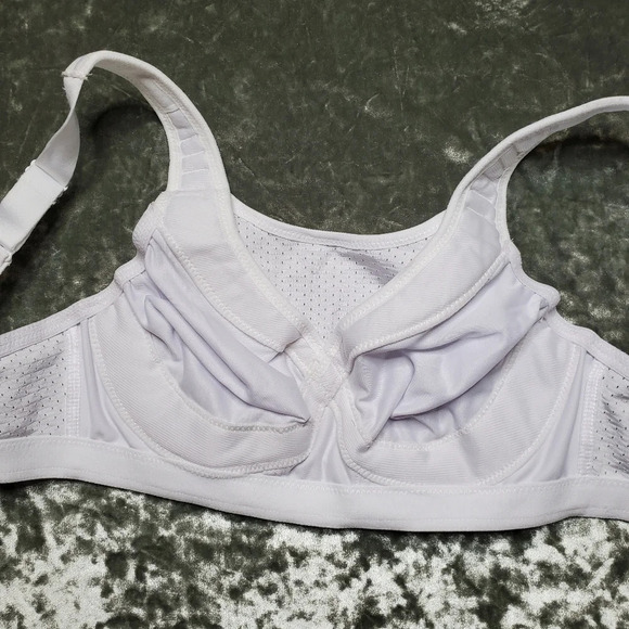 Glamorise White Sports Bra - Picture 6 of 6